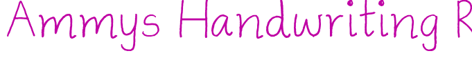 Ammys Handwriting Regular